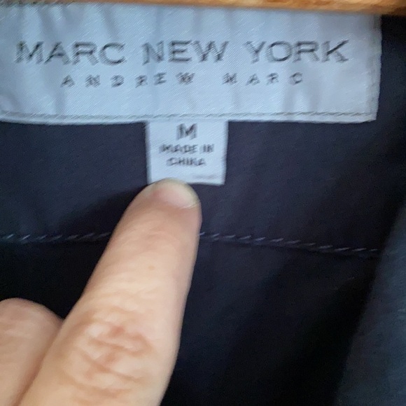 Andrew Marc New York Light Weight Double Breasted Belted Trench Coat,Size Medium - Picture 7 of 14